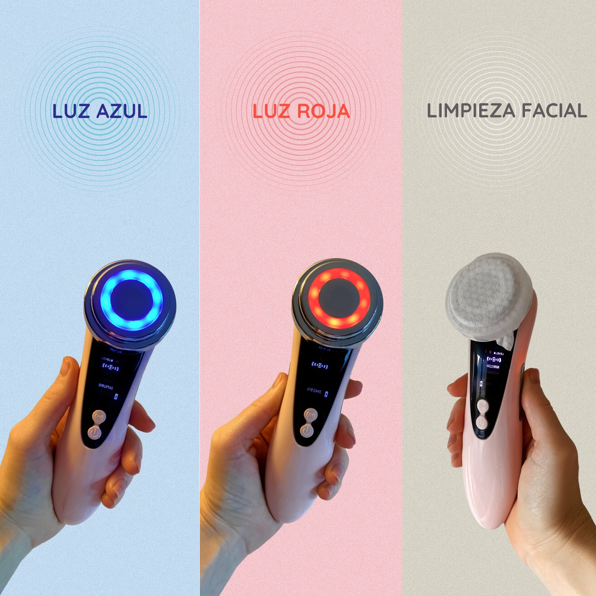 Masajeador Facial LED Pro