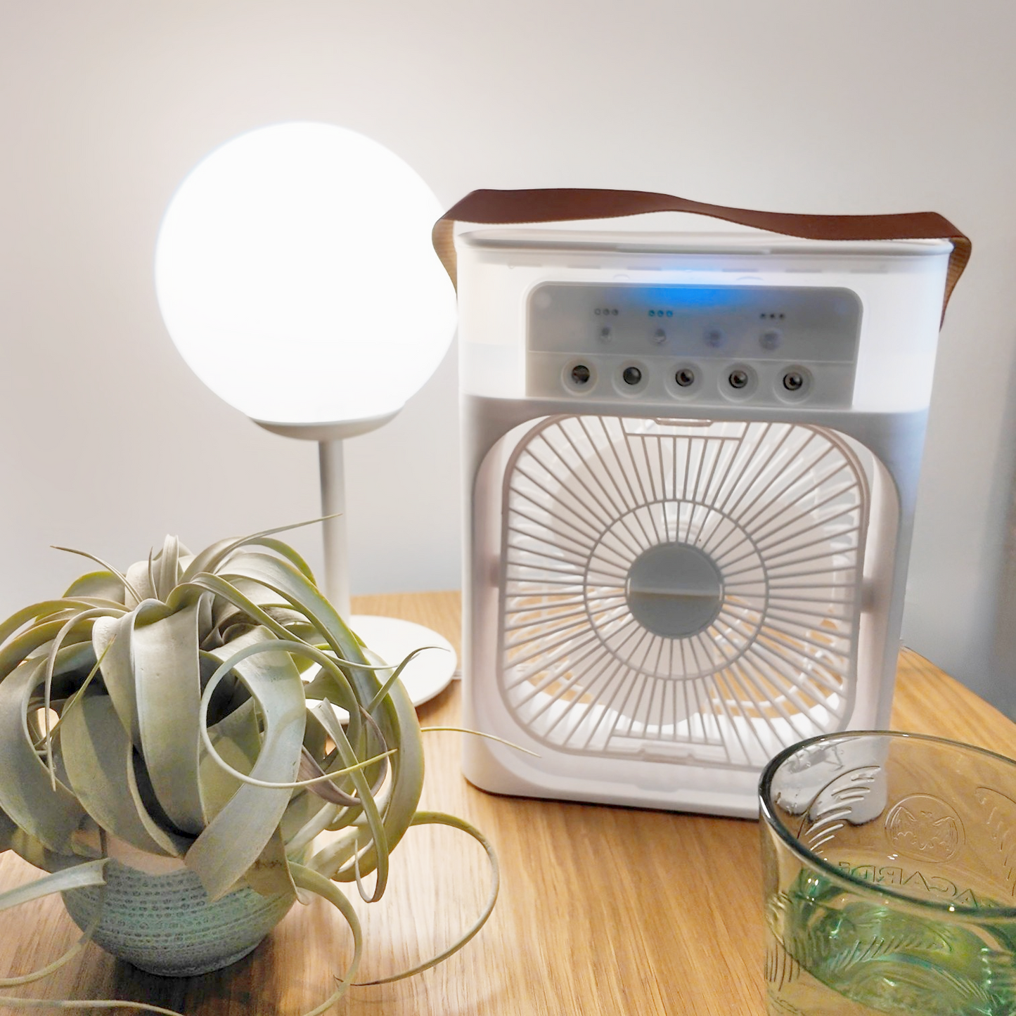 Ventilador Climatizador con Pulverizador Portátil